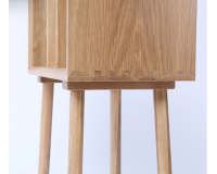 Nova Solid Oak Side Table or Magazine cabinet